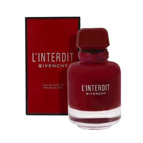 givenchy l'interdit rouge 80|l interdit rouge ultime.